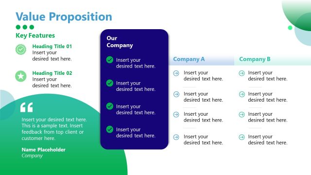 Value Proposition Slide with Infographics