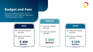 Pricing Presentation Template Slide 