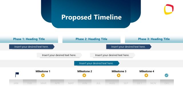 Horizontal Timeline PPT Slide – Consulting Proposal Template