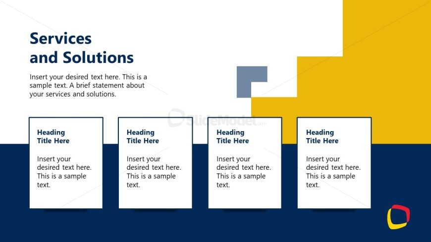 Our Services and Solutions PPT Slide 