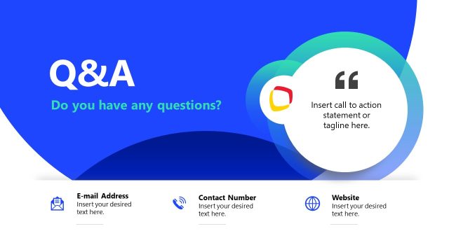 Q&A Slide Template for Consulting Proposal Presentation Slide Deck