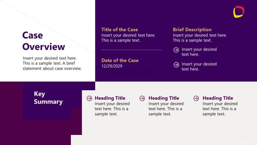 Professional Law Case Slide Template