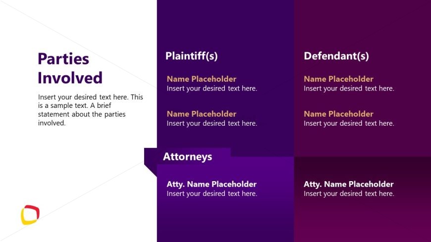 Editable Law Case Template for PowerPoint 