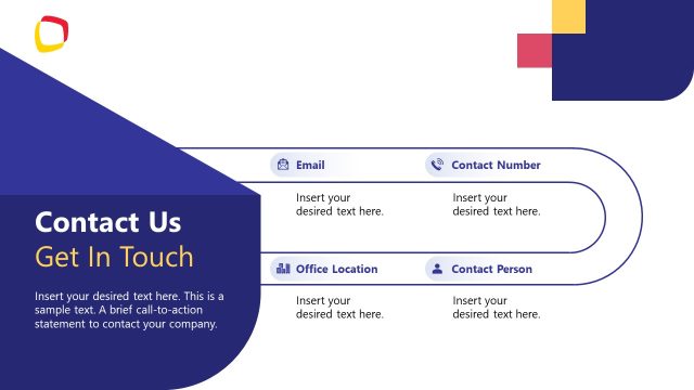 Contact Us Presentation Slide Template – Phygital Product Launch Template