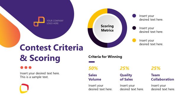 Contest Criteria and Scoring Slide – Sales Contest Template