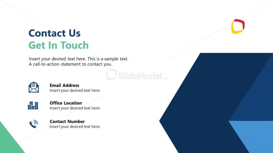 Competitive Analysis PPT Template Slide for Get in Touch