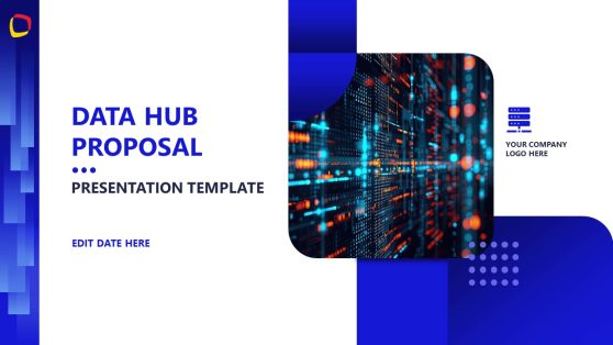 Editable Data Hub Proposal PPT Template 