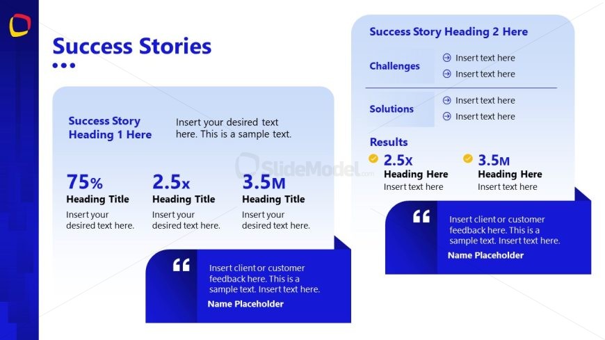 Creative Successs Stories PowerPoint Template Slide 