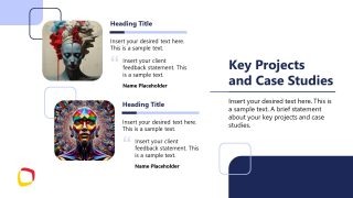 Creative Images Slide for Key Projects Description