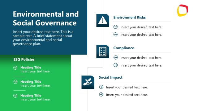 Environmental and Social Governance Slide for PowerPoint