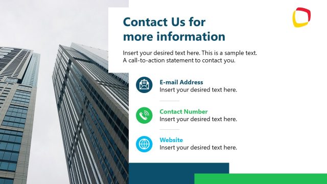 Contact Us Slide – Due Diligence Slide Template