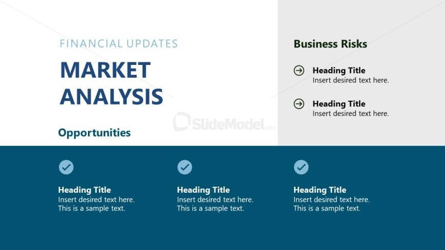 Minimalistic Board Meeting Template - Market Analysis Slide