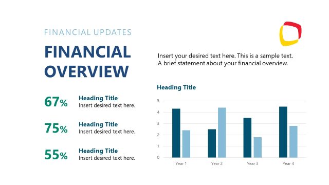 Financial Overview PPT Slide – Board Meeting Template
