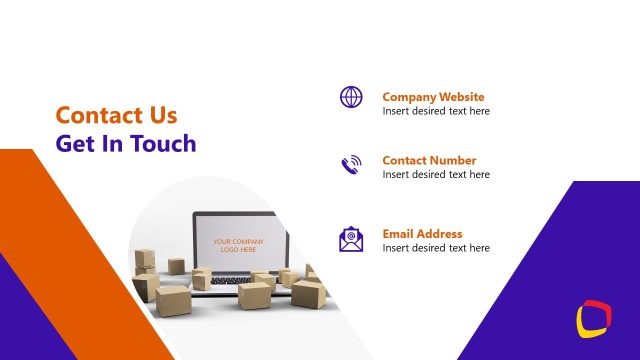 Contact Details Slide for Logistics Presentation Deck