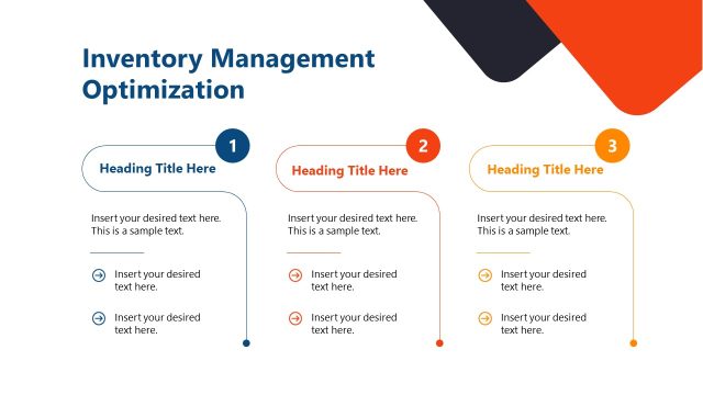 Inventory Management Optimization PPT Template Slide