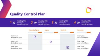 Quality Control Slide - Project Execution Plan Template 