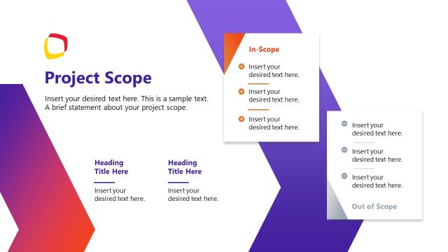 Slide for Project Scope – Project Execution Plan
