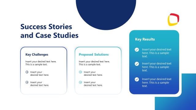 Sucess Stories & Case Studies PPT Slide