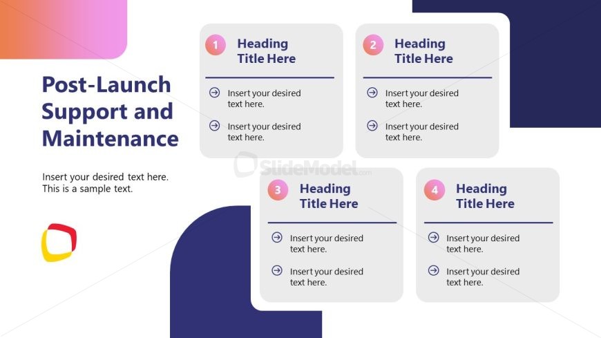 Editable Post Launch PPT Template Slide