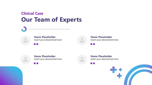 Team of Experts Slide for Clinical Case Presentation