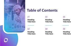 Table of Contents Presentation Slide Template