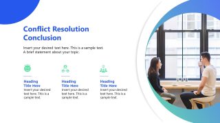Customizable Conflict Resolution Template PPT Slide 