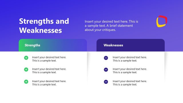 Strengths & Weaknesses Slide – Medical Journal Club Template