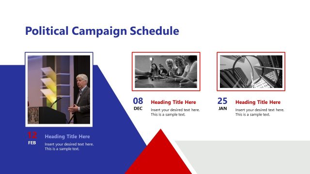 Political Campaign Schedule Slide