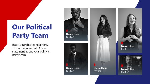 Our Political Party Team PowerPoint Template