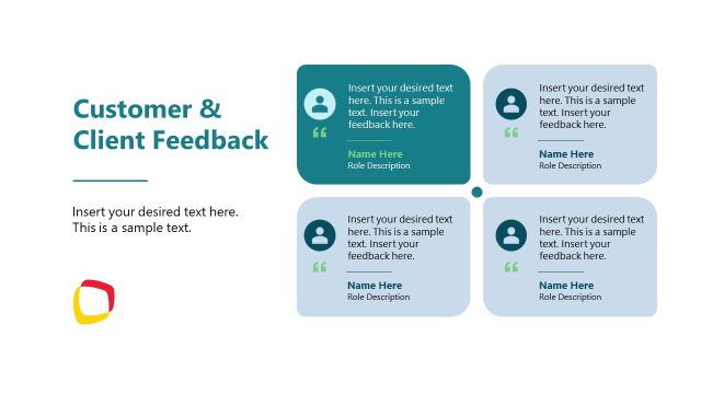 Customer & Client Feedback Slide -Year-in-Review Template