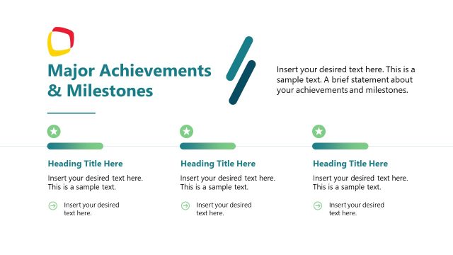 Major Achievements & Milestones Slide