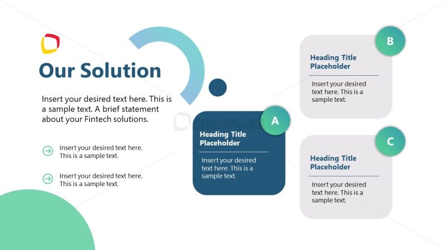 Fintech Banking Template - Solution Presentation Slide