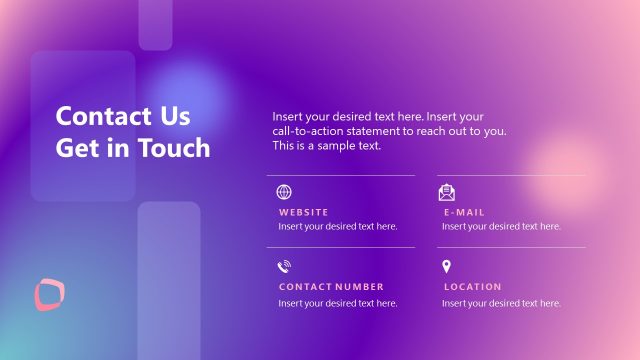 Get in Touch – Social Media Proposal Presentation Slide