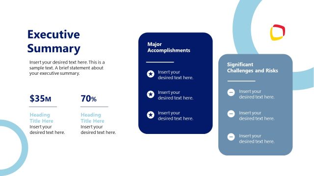 PPT Executive Summary Slide Template