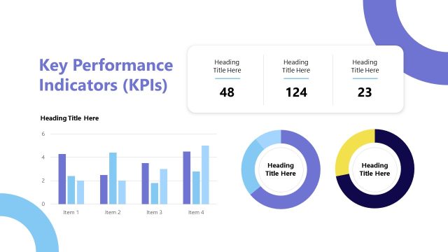 Bar Chart Presentation Slide – Communication Strategy Progress Template
