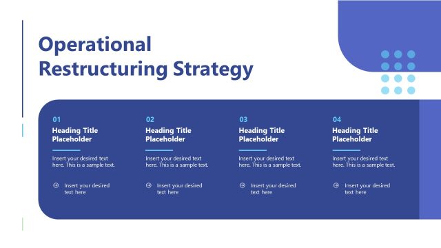 Operational Restructuring Slide – Chapter 11 Bankruptcy Template