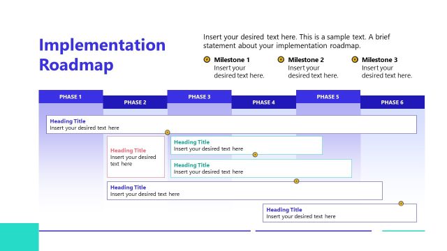 Implementation Roadmap PowerPoint Template Slide