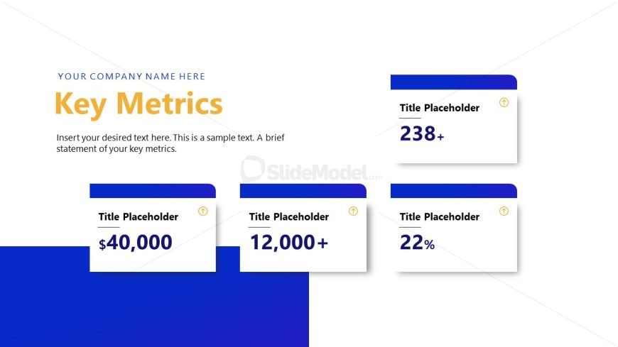 Key Metrics Data PPT Slide - Investor Report Template