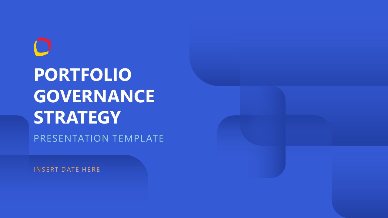 Title Slide - Portfolio Governance Template 