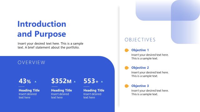 Introduction & Purpose Slide – Portfolio Governance Template