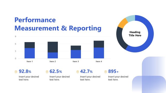 Bar Chart Slide for Performance Measurement