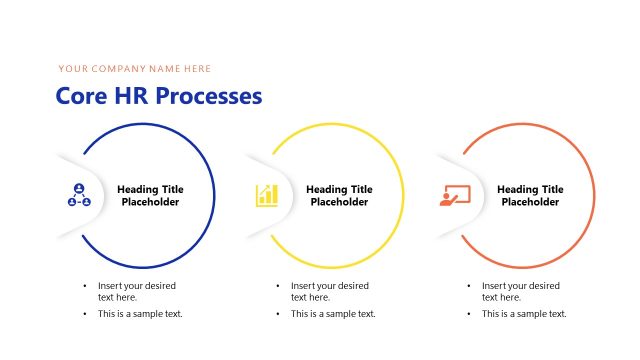 Core HR Processes Presentation with Circular Diagram