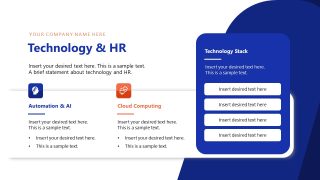 HR Transformation Template Slide 