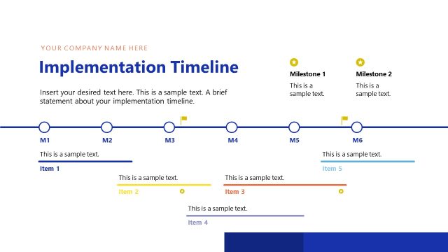 Implementation Timeline Slide – HR Transformation Slide Template