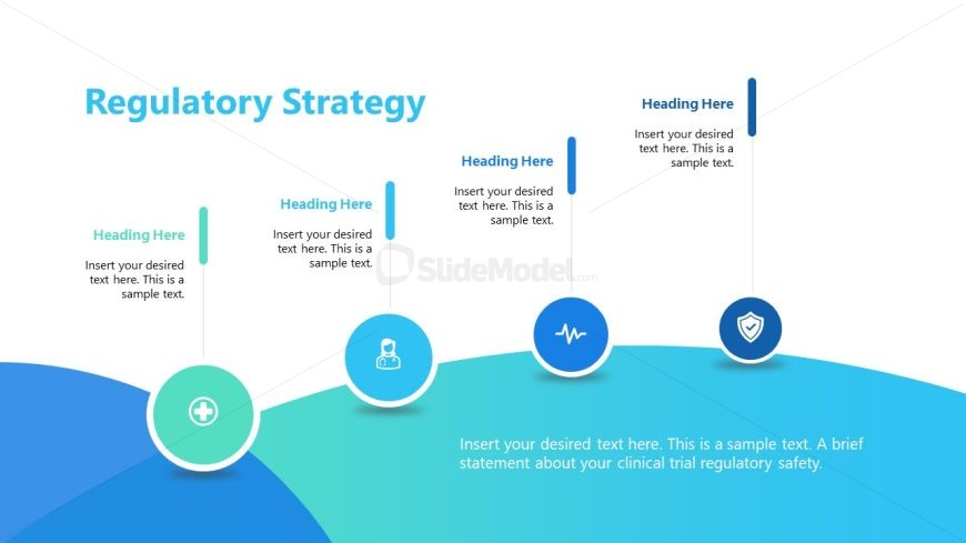 Four Infographic Icons for Strategy Presentation