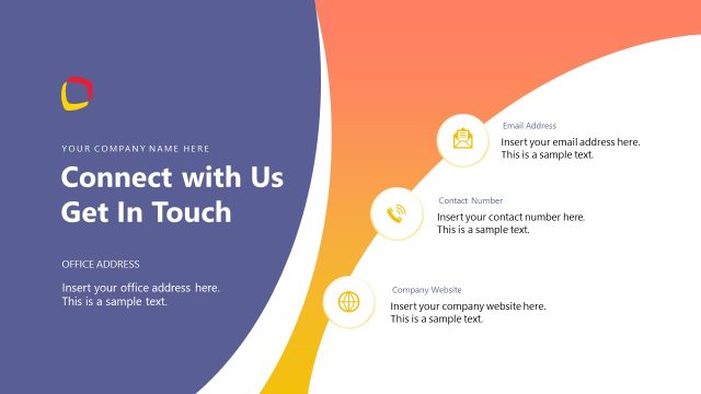Get in Touch PowerPoint Template Slide