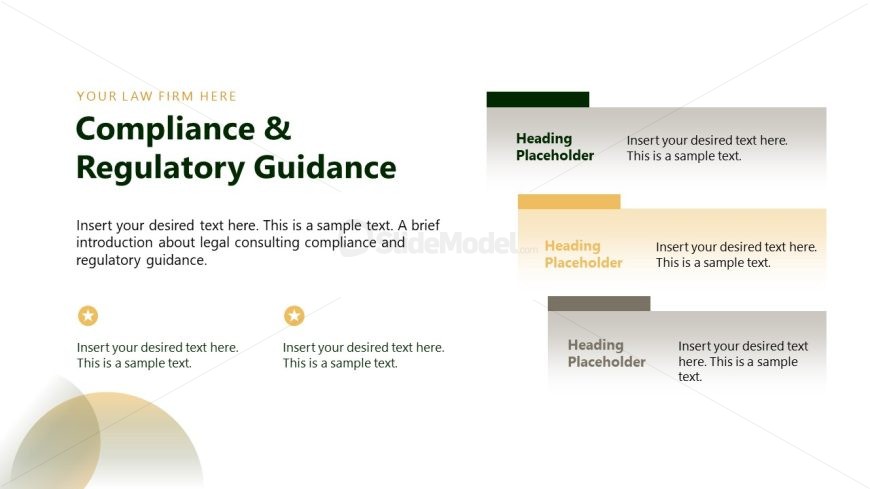 Customizable Legal Consulting PPT Template