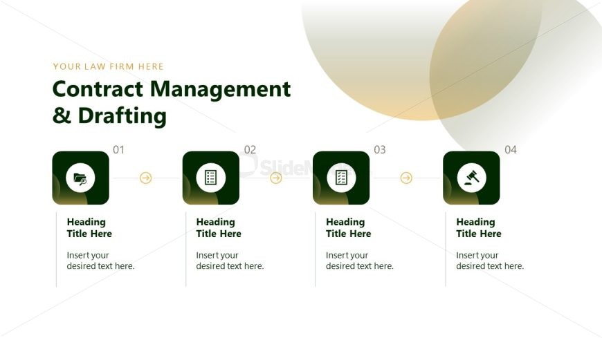 Slide with Infographics - Legal Consulting Template