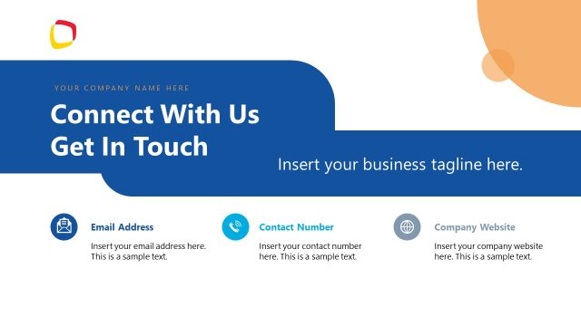 Connection & Contact Info Slide for PowerPoint