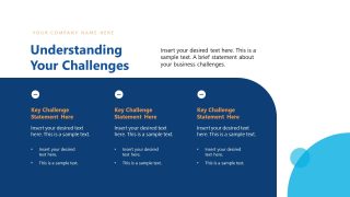 Key Challenges Statement Slide for PPT